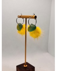 EDICIÓN LIMITADA pendientes artesanos de cristal marino