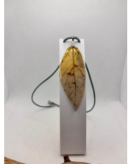 COLLAR ARTESANO DE HOJA NATURAL