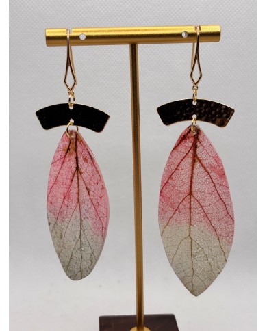 EDICIÓN LIMITADA pendientes artesanos de hoja natural