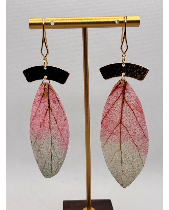 EDICIÓN LIMITADA pendientes artesanos de hoja natural