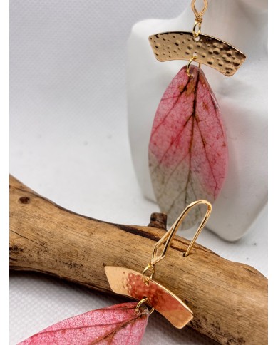 EDICIÓN LIMITADA pendientes artesanos de hoja natural