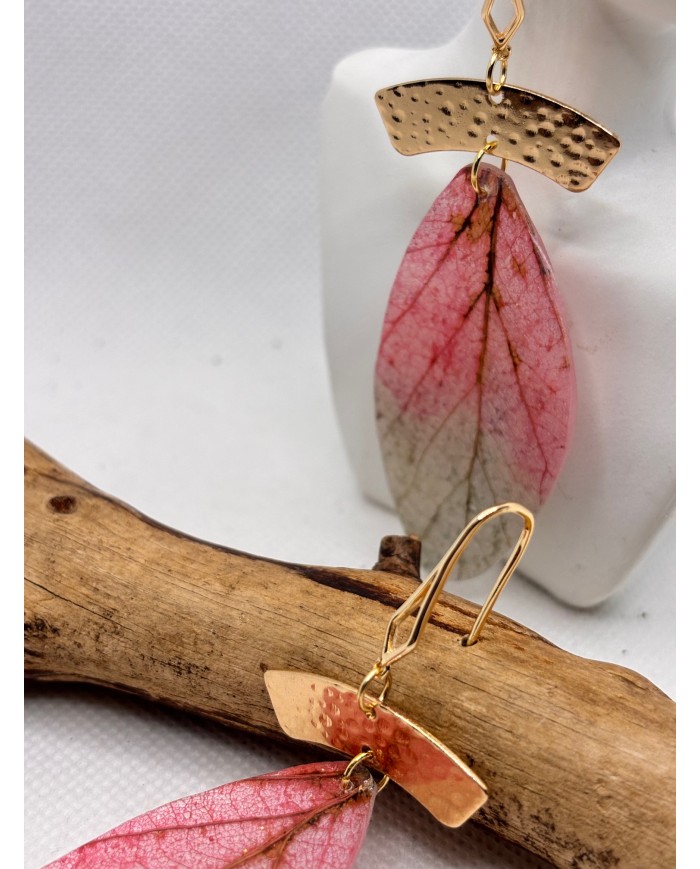 EDICIÓN LIMITADA pendientes artesanos de hoja natural