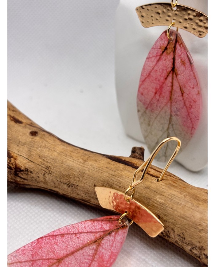 EDICIÓN LIMITADA pendientes artesanos de hoja natural