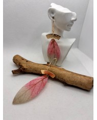EDICIÓN LIMITADA pendientes artesanos de hoja natural