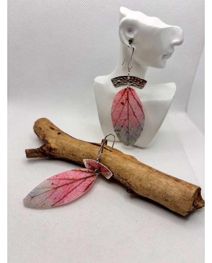 EDICIÓN LIMITADA pendientes artesanos de hoja natural
