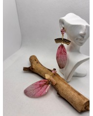 EDICIÓN LIMITADA pendientes artesanos de hoja natural esqueletizada