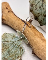 EDICIÓN LIMITADAS pendientes artesanos de hoja natural esqueletizada