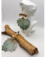 EDICIÓN LIMITADA pendientes de hoja natural esqueletizada