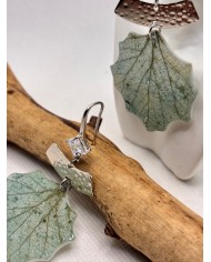 EDICIÓN LIMITADA pendientes artesanos de hoja natural esqueletizada