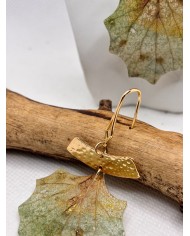 EDICIÓN LIMITADA pendientes artesanos de hoja natural esqueletizad1
