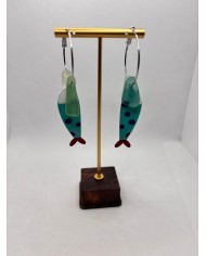 PENDIENTES DE CRISTAL MARINO O LÁGRIMAS DE SIRENA