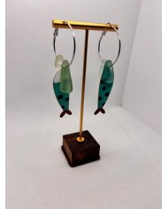 PENDIENTES DE CRISTAL MARINO O LÁGRIMAS DE SIRENA