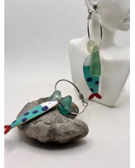 PENDIENTES DE CRISTAL MARINO O LÁGRIMAS DE SIRENA