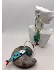 PENDIENTES DE CRISTAL MARINO O LÁGRIMAS DE SIRENA