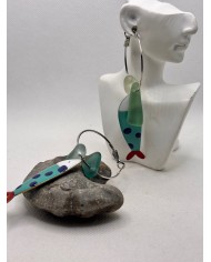 PENDIENTES DE CRISTAL MARINO O LÁGRIMAS DE SIRENA