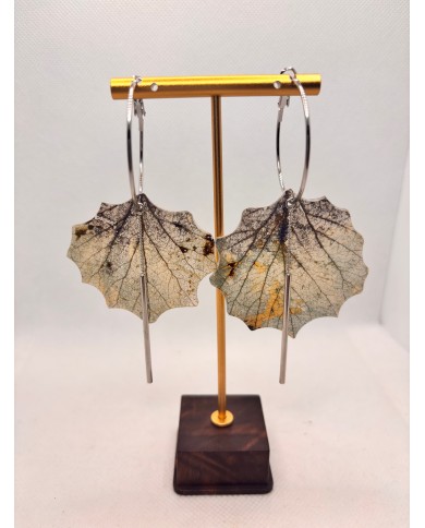 EDICIÓN LIMITADA PENDIENTES ARTESANOS DE HOJA NATURAL