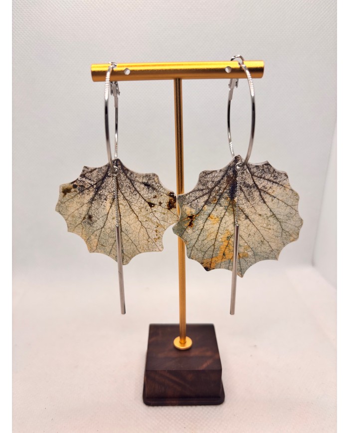 EDICIÓN LIMITADA PENDIENTES ARTESANOS DE HOJA NATURAL