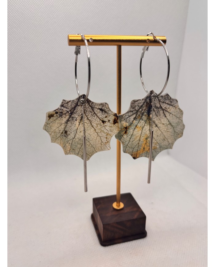EDICIÓN LIMITADA PENDIENTES ARTESANOS DE HOJA NATURAL