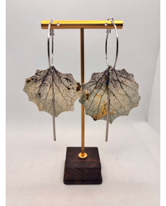 EDICIÓN LIMITADA PENDIENTES ARTESANOS DE HOJA NATURAL