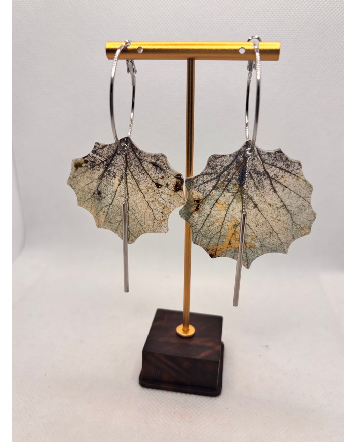 EDICIÓN LIMITADA PENDIENTES ARTESANOS DE HOJA NATURAL