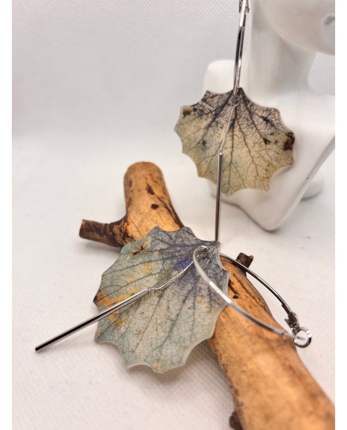 EDICIÓN LIMITADA PENDIENTES ARTESANOS DE HOJA NATURAL