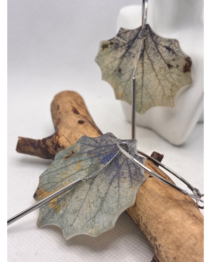 EDICIÓN LIMITADA PENDIENTES ARTESANOS DE HOJA NATURAL