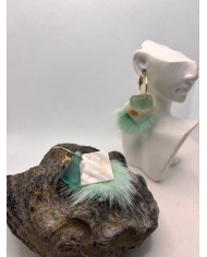 EDICIÓN ESPECIAL DE PENDIENTES DE CRISTAL MARINO