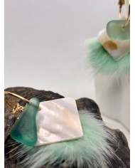 EDICIÓN ESPECIAL DE PENDIENTES DE CRISTAL MARINO