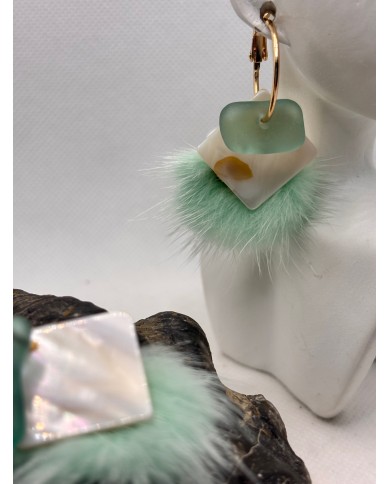 EDICIÓN ESPECIAL DE PENDIENTES DE CRISTAL MARINO