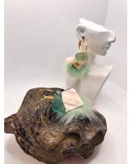 EDICIÓN ESPECIAL DE PENDIENTES DE CRISTAL MARINO