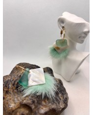 EDICIÓN ESPECIAL DE PENDIENTES DE CRISTAL MARINO