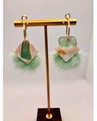 EDICIÓN ESPECIAL DE PENDIENTES DE CRISTAL MARINO