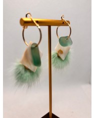 EDICIÓN ESPECIAL DE PENDIENTES DE CRISTAL MARINO