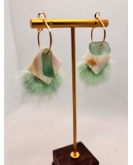 EDICIÓN ESPECIAL DE PENDIENTES DE CRISTAL MARINO