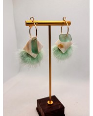 EDICIÓN ESPECIAL DE PENDIENTES DE CRISTAL MARINO