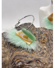 EDICIÓN LIMITADA PENDIENTES ARTESANOS DE CRISTAL MARINO