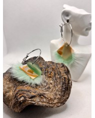 EDICIÓN LIMITADA PENDIENTES ARTESANOS DE CRISTAL MARINO