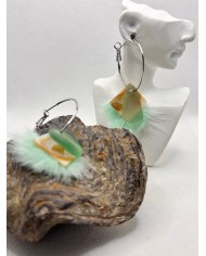 EDICIÓN LIMITADA PENDIENTES ARTESANOS DE CRISTAL MARINO