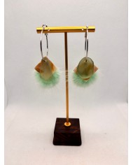 EDICIÓN LIMITADA PENDIENTES ARTESANOS DE CRISTAL MARINO