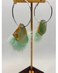 EDICIÓN LIMITADA PENDIENTES ARTESANOS DE CRISTAL MARINO