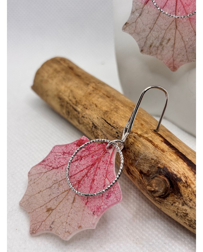 EDICIÓN ESPECIAL pendientes artesanos de hoja natural