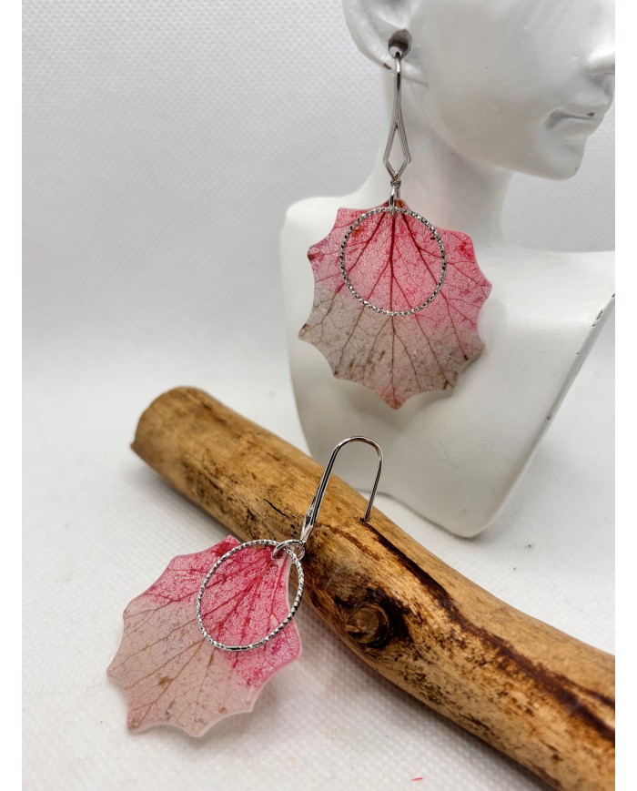 EDICIÓN ESPECIAL pendientes artesanos de hoja natural