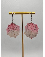 EDICIÓN ESPECIAL pendientes artesanos de hoja natural