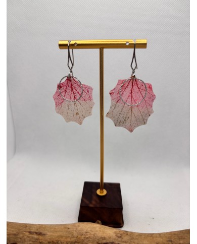 EDICIÓN ESPECIAL pendientes artesanos de hoja natural