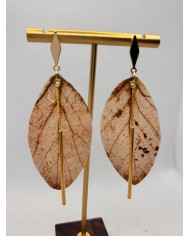 EDICIÓN LIMITADA pendientes artesanos de hoja natural