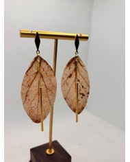 EDICIÓN LIMITADA pendientes artesanos de hoja natural