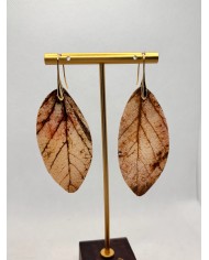 EDICIÓN LIMITADA pendientes artesanos de hoja natural