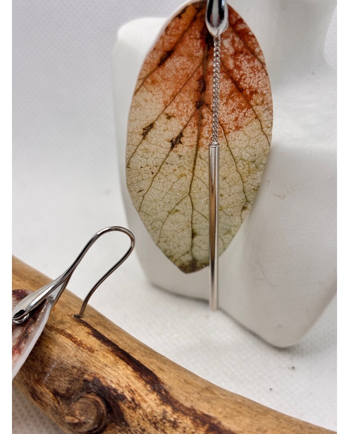 EDICIÓN LIMITADA pendientes artesanos de hoja natural