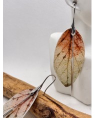 EDICIÓN LIMITADA pendientes artesanos de hoja natural