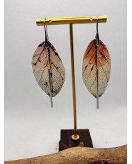 EDICIÓN ESPECIAL pendientes artesanos de hoja natural